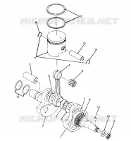 VILEBREQUIN AND PISTON ASSEMBLY (4916351635044A)