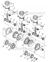 PISTON ET VILEBREQUIN STORM 0975782, STORM S.E. H975782, EUROPEAN STORM S.E (4937823782D003)