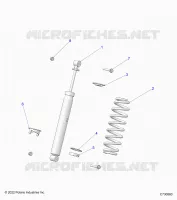SUSPENSION, REAR SUPPORT AMORTISSEUR 