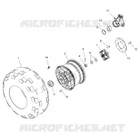 ROUES, REAR TIRE AND BRAKE DISC