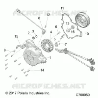 ENGINE, STATOR AND VOLANT MOTEUR