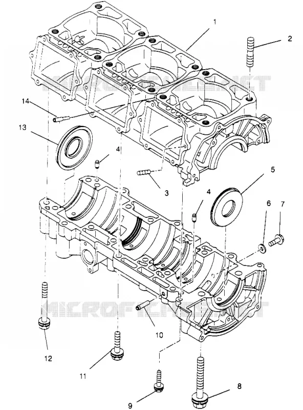 CARTERS MOTEUR 600 XCR SP 0965677 and EUROPEAN 600 XCR SP E965677 (4932063206C011)