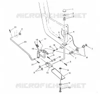 PEDALE ET FREIN DE PARKING  ASSEMBLY SWEDISH 4x4 400L S948140 (4926912691A009)