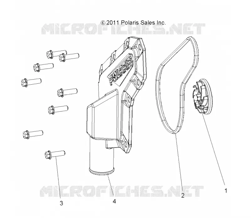 MOTEUR, WATERPUMP IMPELLER AND COVER
