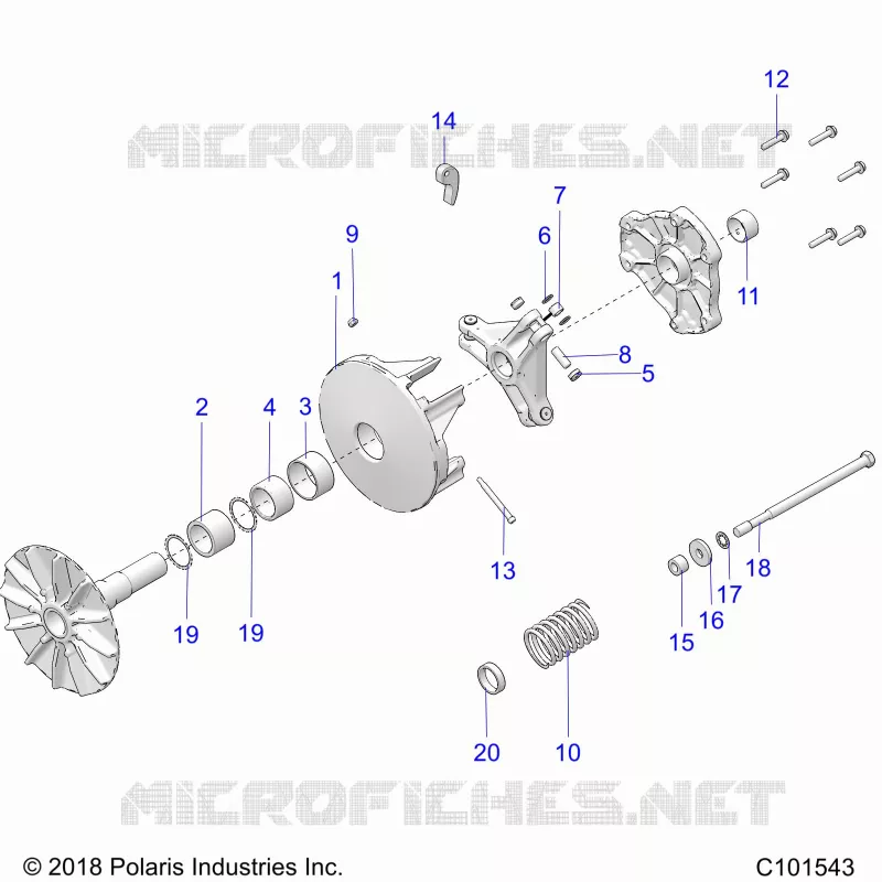 SYSTÃˆME DE TRANSMISSION, PRIMARY CLUTCH
