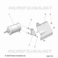 DEMARREUR MOTOR/SHIELD