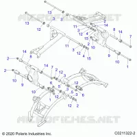 SUSPENSION ARRIERE CONTROL ARM MOUNTING