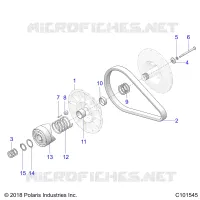 SYSTEME DE TRANSMISSION, SECONDARY CLUTCH