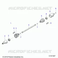 DRIVE TRAIN, ARBRE DE TRANSMISSION, FRONT