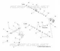 MOTEUR, CARBURATEUR MOUNTING AND CARBURANT LINES