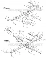 FIXATION RAIL (SUSPENSION) XLT 0970756, XLT SKS 0970556, and XLT RMK 097095 (4937693769B013)