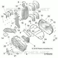 DRIVE TRAIN, COUVERCLE D'EMBRAYAGE AND DUCTING