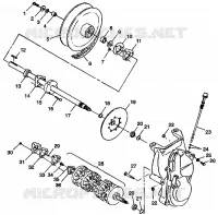 SYSTÈME DE TRANSMISSION 700 XCR 0985678(A) AND EUROPEAN 700 XCR E985678 (4943114311B008)