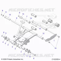 SUSPENSION ARRIERE CONTROL ARM MOUNTING