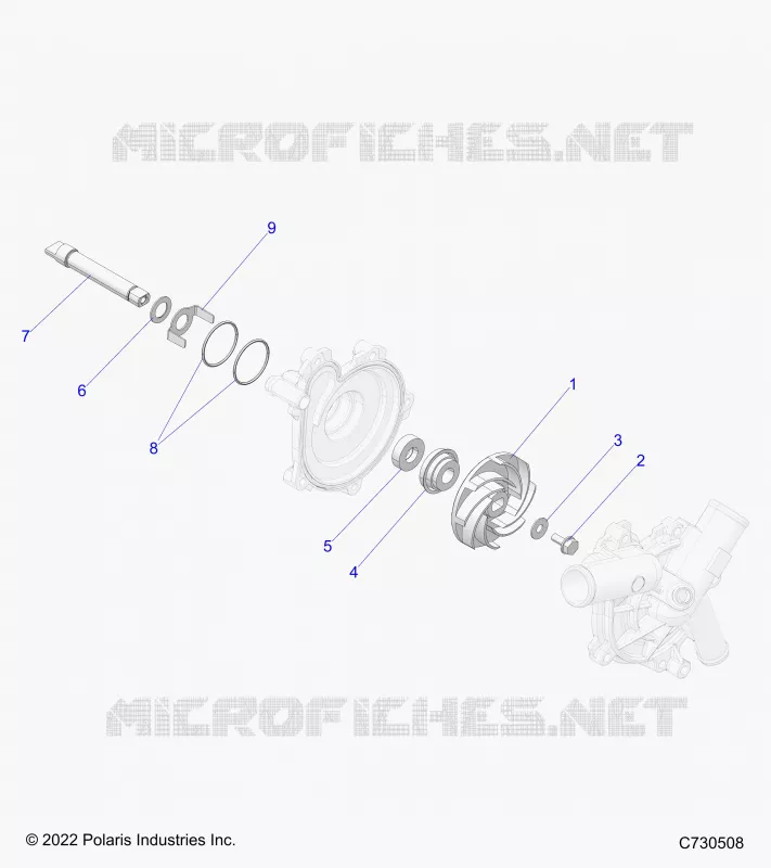 MOTEUR, WATERPUMP ASSEMBLY