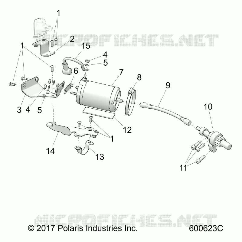 ENGINE, DEMARREUR MOTOR