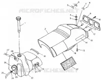 SIEGE ET RESERVOIR 700 XC 0971766 (4941814181A006)
