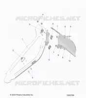 CHASSIS, PROTECTION D'EMBRAYAGE ASM. AND SHIELD