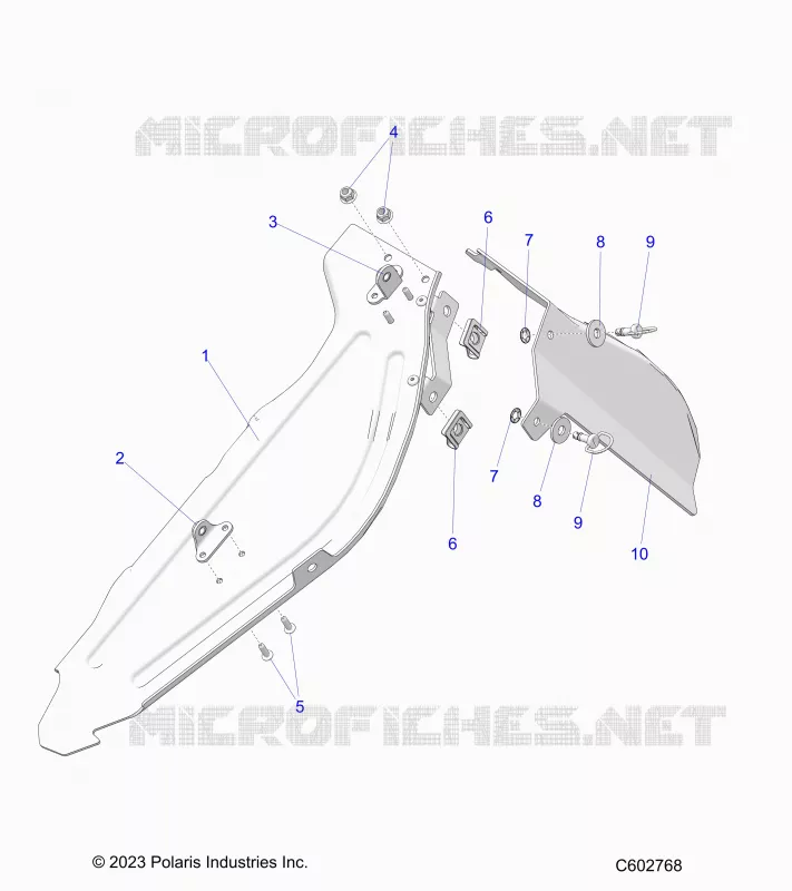 CHASSIS, PROTECTION D'EMBRAYAGE ASM. AND SHIELD