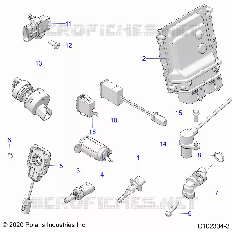 ELECTRICITE, SWITCHES, SENSORS, ECU AND CONTROL MODULES