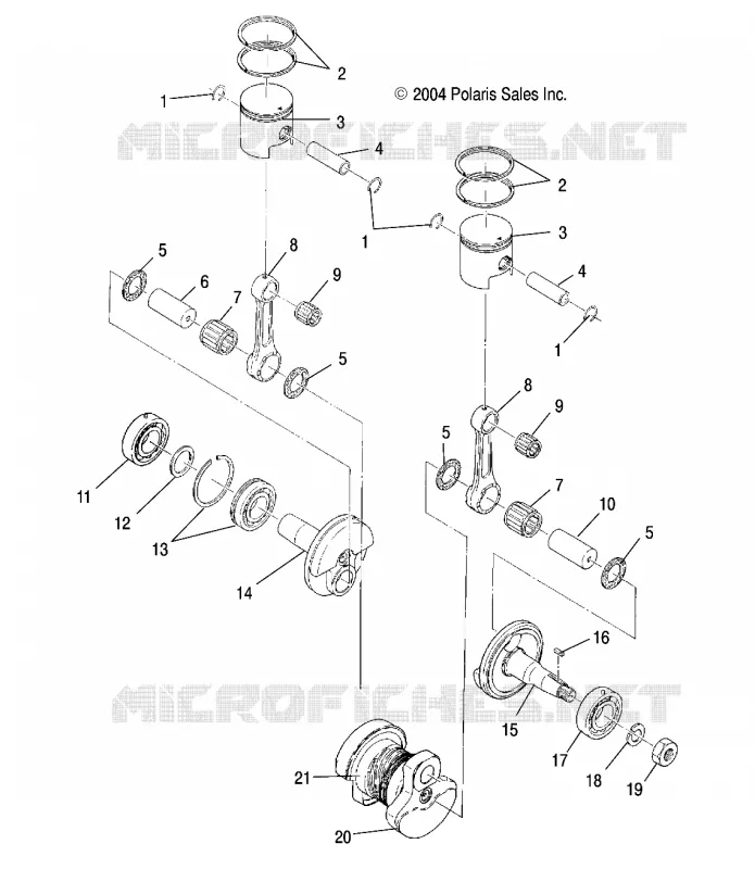 PISTON ET VILEBREQUIN