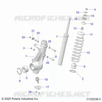 SUSPENSION, JAMBE DE FORCE AVANT