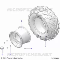 ROUES, REAR TIRE