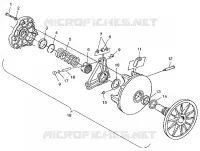 EMBRAYAGE DE TRANSMISSION 700 RMK 0980966 AND EUROPEAN 700 RMK E980966 (4943724372C001)