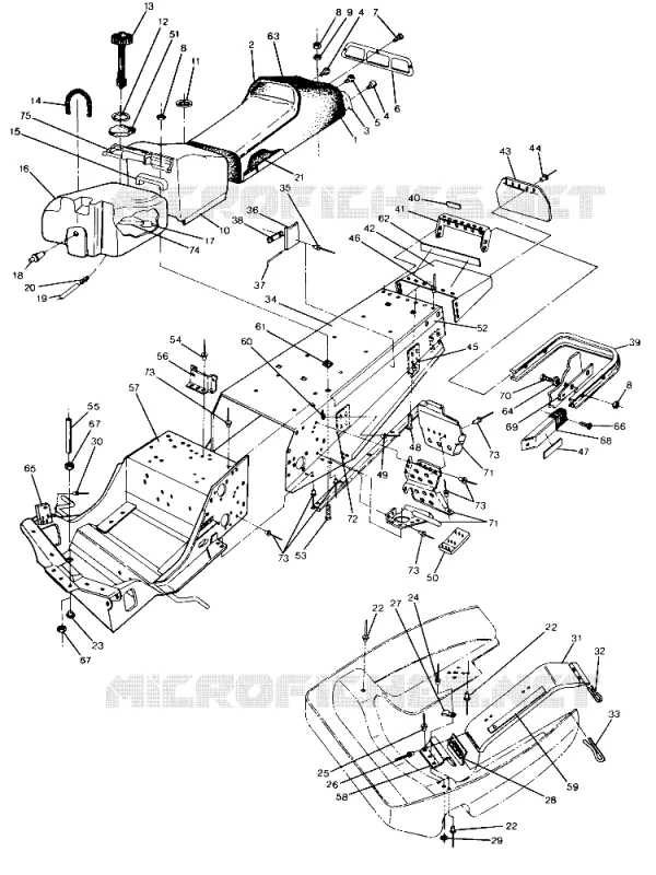 CHASSIS AND SIEGE TRAIL (4915441544001A)