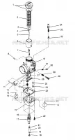 CARBURATEUR 500 CARB 0962764, 500 CARB SKS 0962564,  EUROPEAN 500 CARB SKS E (4931873187D001)