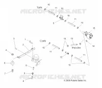 MOTEUR, CARBURATEUR MOUNTING AND CARBURANT LINES