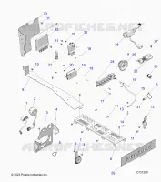 ELECTRICITE, WIRE HARNESS, COMPONENTS AND LICENSE PLATE