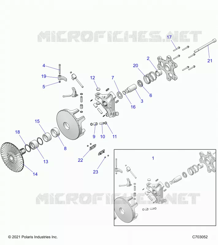 SYSTÃˆME DE TRANSMISSION, PRIMARY CLUTCH