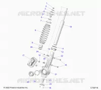 SUSPENSION, JAMBE DE FORCE AVANT