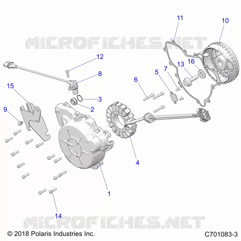 MOTEUR, STATOR AND COVER