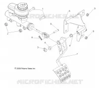 FREINS, PEDAL and MAITRE CYLINDRE MOUNTING
