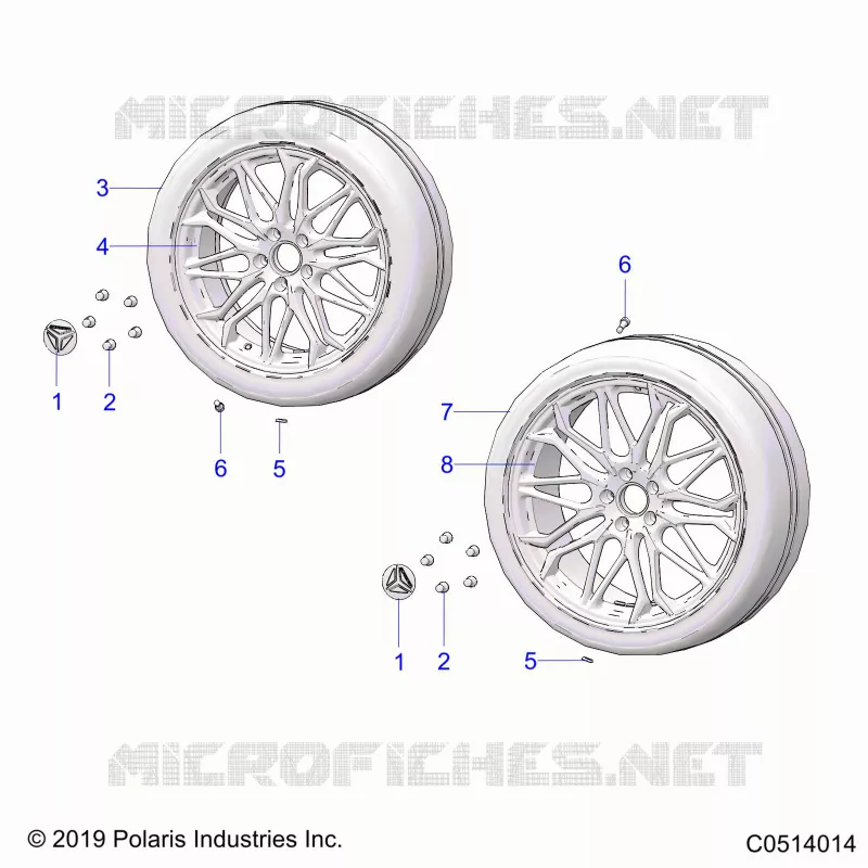 ROUE AVANT AND REAR