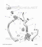 MOTEUR, WATERPUMP AND BYPASS
