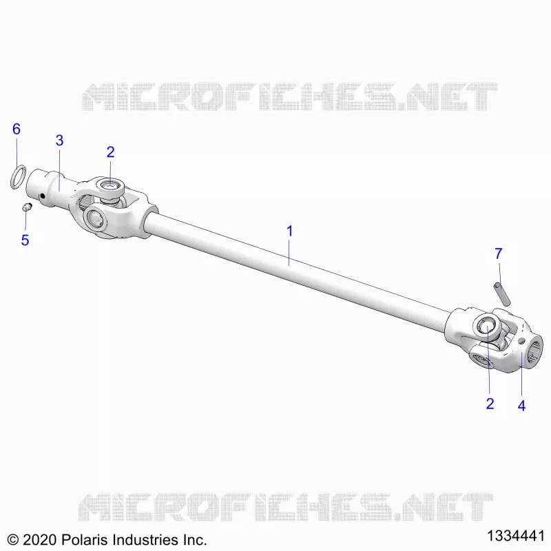 SYSTÃˆME DE TRANSMISSION, FRONT PROP SHAFT