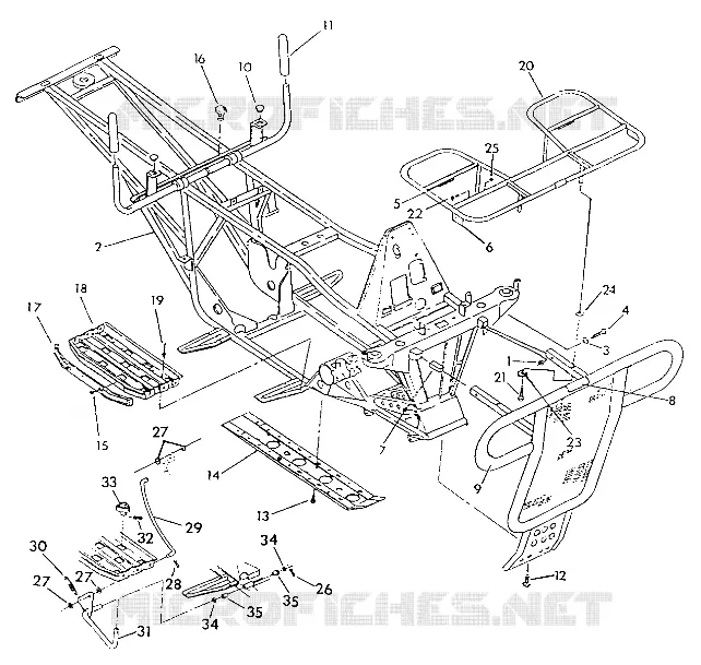 CHASSIS W/RACKS NORWEGIAN 6X6 (4923742374003A)