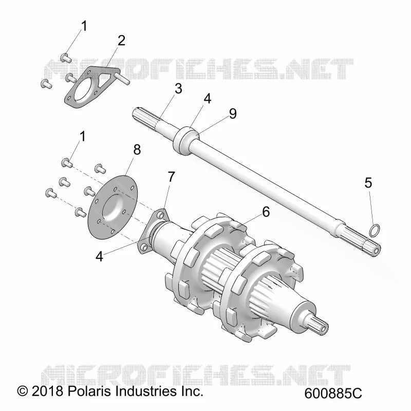 DRIVE TRAIN, JACKSHAFT AND ARBRE DE TRANSMISSION