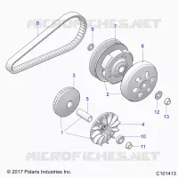 SYSTÃˆME DE TRANSMISSION, PRIMARY CLUTCH