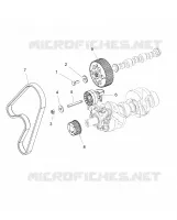 MOTEUR, TIMING PULLEY, TIMING BELT, JOCKEY PULLEY