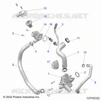 MOTEUR, WATERPUMP AND BYPASS