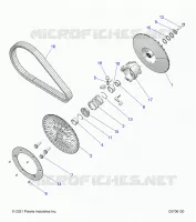SYSTÃˆME DE TRANSMISSION, SECONDARY CLUTCH