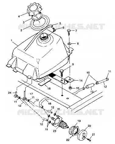 CARBURANT TANK Scrambler 400 W98BC38C (4947254725A013)