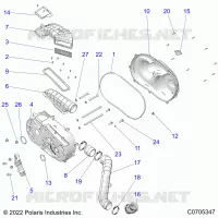 SYSTÃˆME DE TRANSMISSION, CLUTCH COVER AND DUCTING