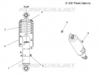 SUSPENSION, AMORTISSEUR, FRONT TRACK (7043048)