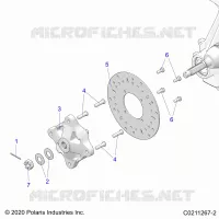 SUSPENSION AVANT HUB AND BRAKE DISC