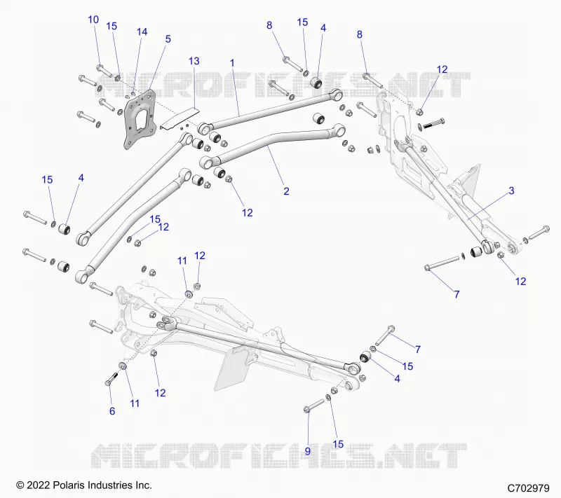 SUSPENSION ARRIERE TRAILING ARMS MOUNTING, PREMIUM